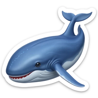 Baleine bleu sticker