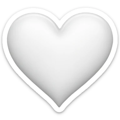 white heart sticker