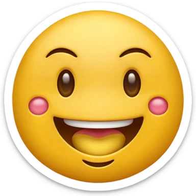Un emoji mordiéndose el dedo sticker
