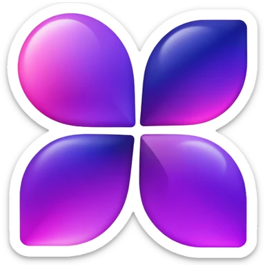 Royal Purple-Magenta-Violet-Indigo-Pink-gradient Aesthetic Scenery Deco sticker