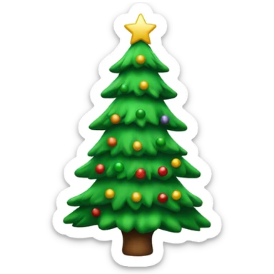 christmas tree sticker