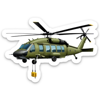 Sikorsky UH-60 Black Hawk - Sikorsky (Model Year: 2022) (Iconic colour: Olive green) sticker