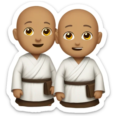 we three monks are going to plum village  sticker