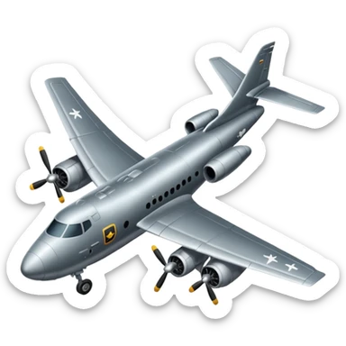 Avion militar sticker