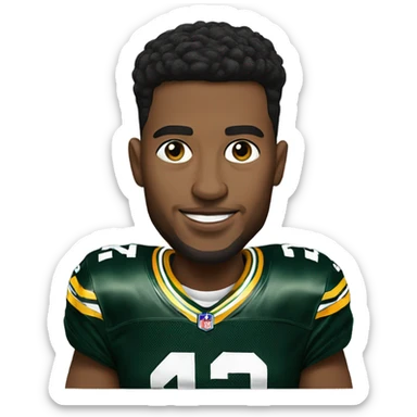 Green Bay packers quarterback Jordan Love sticker