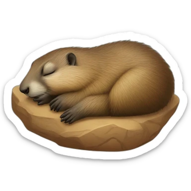 Marmot sleep sticker