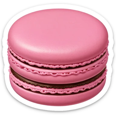 pink macaroon sticker