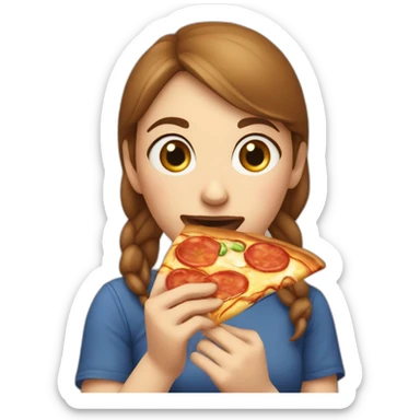 Sanna Marin eating pizza sticker