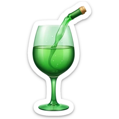 green wine emotivon sticker
