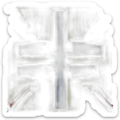 flag emoji with a blue Scandinavian cross with a red outline on a yellow background Ingermanland sticker