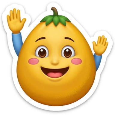 Um emoji de um ladrão segurando um saco de dinheiro sticker