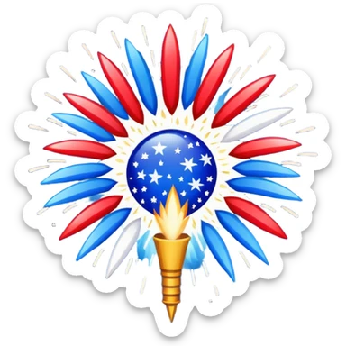 4th of july sticker