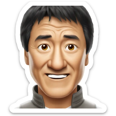 Jackie Chan saying what sticker