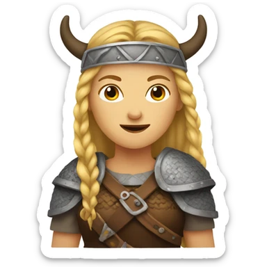 Female Viking  sticker