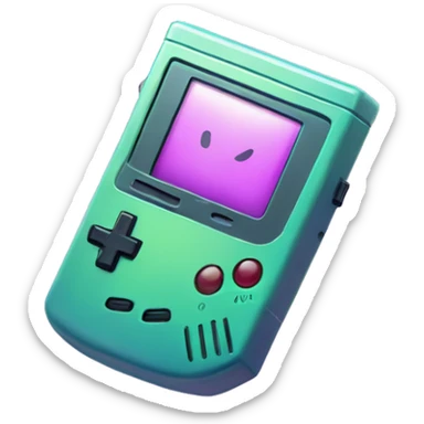 Iridescent Gameboy  sticker