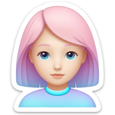 minimal abstract avatar for AI assistant,
soft rounded shape,
no human face,
friendly presence without personality bias,
neutral pastel gradient,
modern wellness AI aesthetic,
transparent background,
vector illustration
 sticker