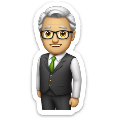 empresario con mucho dinero sticker