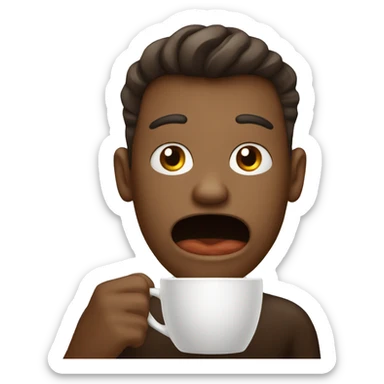 coffee with a mental disorder sticker