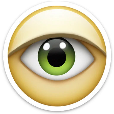Irritated rolling eye emoji  sticker