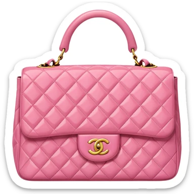 pink chanel bag without logo sticker