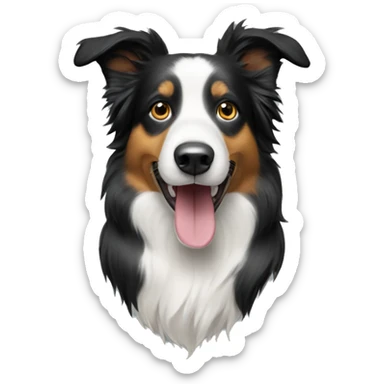 Boarder collie dog sticker