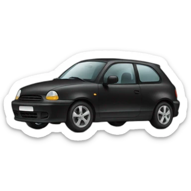 black hatch car sticker