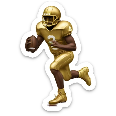 Heisman trophy replica sticker