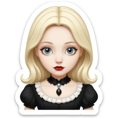 alice in wonderland gothic  sticker