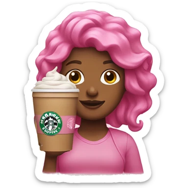 Pink Starbucks sticker