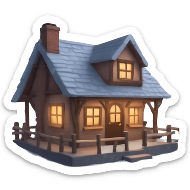 cozy cottage sticker
