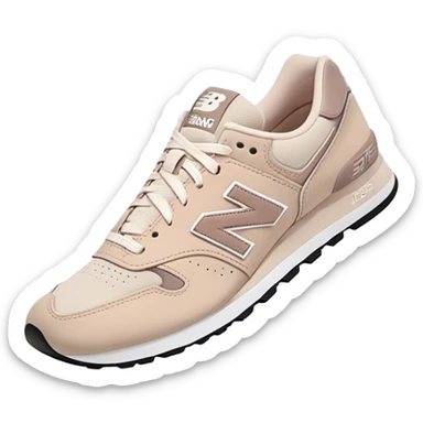 Women's new balance sneakers neutral tone sticker