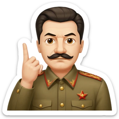 스탈린이 가운데 손가락를 날림 sticker