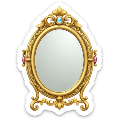 Vanity mirror  sticker