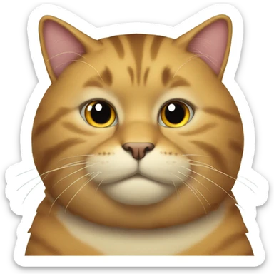 Big fat cat sticker