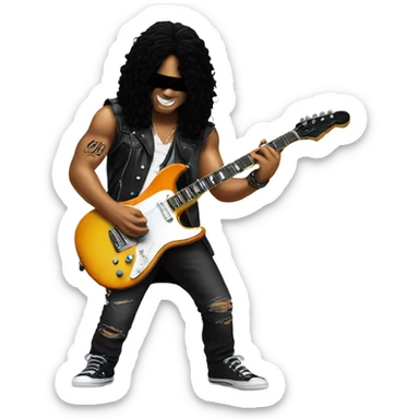 slash with fender sticker