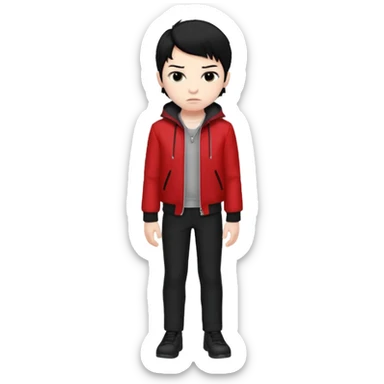 Boyfriend from fnf sticker