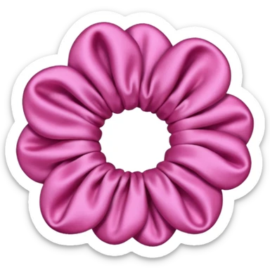 Pink Hair scrunchie sticker