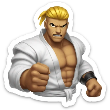 Blanca street fighter cerveza sticker