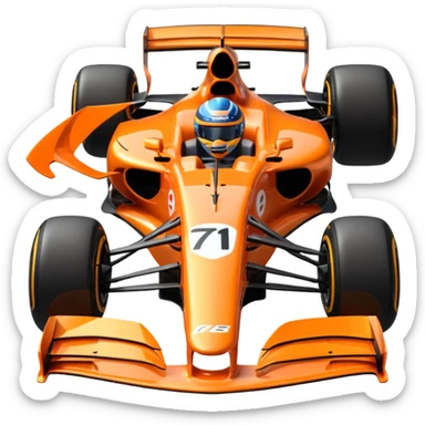 Make an f1 McLaren car sticker