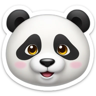 Panda qui tire la langue sticker