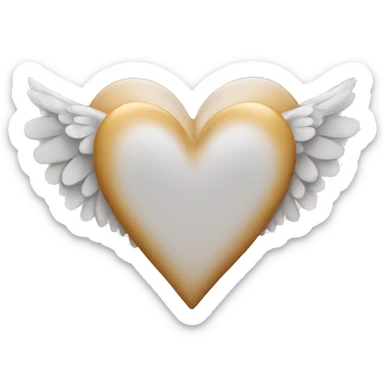 heart with angel wings sticker