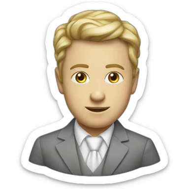 sandem white people head future banker crypto usd rich sticker