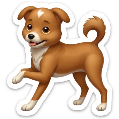 dog humping leg sticker