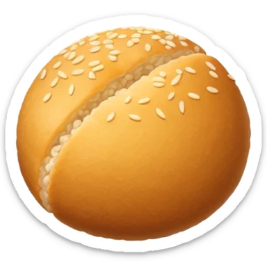 Chinese sesame ball (Jian Dui) with crispy outside and sweet filling sticker