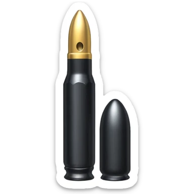 black long bullet 7-.62 sticker