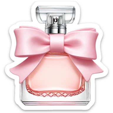 Light pink Miss Dior perfume with bow sticker