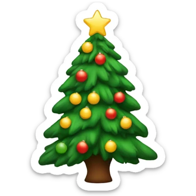 Cozy Christmas Tree sticker