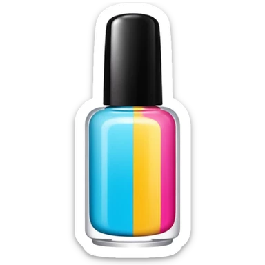 gel polish bottle sticker