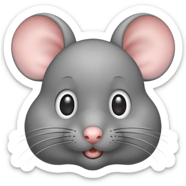 Un ratón cute volteando los ojos 🙄 como ese emoji SOLO LOS OJOS sticker