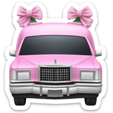 Pink hearse  sticker